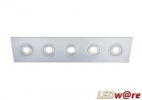 LED inbouwplaat | 5 LEDs | Vierkant | Lumoluce