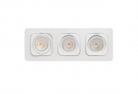 Malmbergs | LED inbouwspot | 3 LEDs | Rond | 3 x 6W | Warm Wit (2700k) | Wit | MD-125
