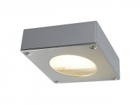 LED Plafond lamp | QUADRASYL 44D outdoor armatuur, vierkant, zilvergrijs,