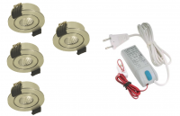 Klemko | LED Spotset | 4 LED spots | 300Lm | Doe Zelf LED Kit | Warm Wit | VENICE