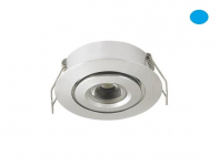 LED inbouwspot | 1 LED | Rond | 3W | 700mA | Blauw |