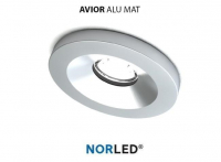 NORLED | LED inbouwspot | 1 LED | Rond | 1W | Warm Wit | AVIOR MAT ALU