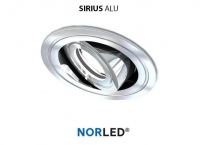 NORLED | LED inbouwspot | 1 LED | Rond | 3W | Warm Wit | SIRIOS GLANZEND ALU