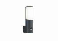 TRIO | LED Gevellamp met sensor | TICINO | 230V | 5,5W | 580Lm | Zwart | Warm Wit