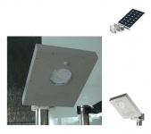 Solarw@re | LED Zonnepaneel Lamp | 8W | met bewegingsmelder | zilver